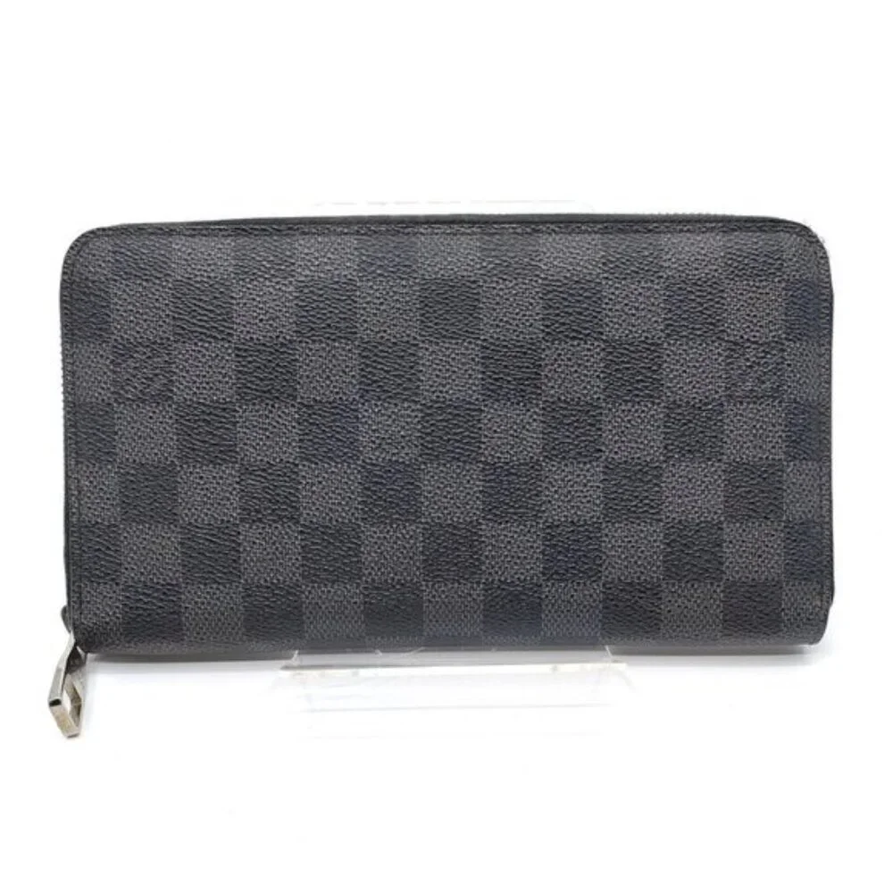 Authentic Louis Vuitton Damier Graphite Zippy Organizer Wallet